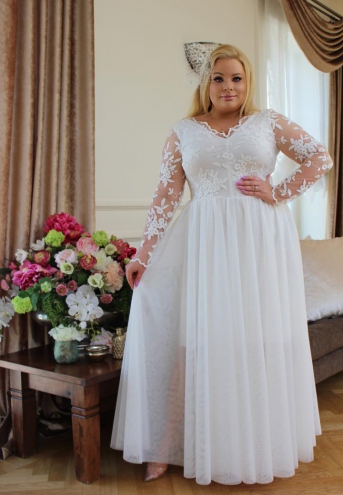 Biała suknia ślubna Couture szyta na miarę